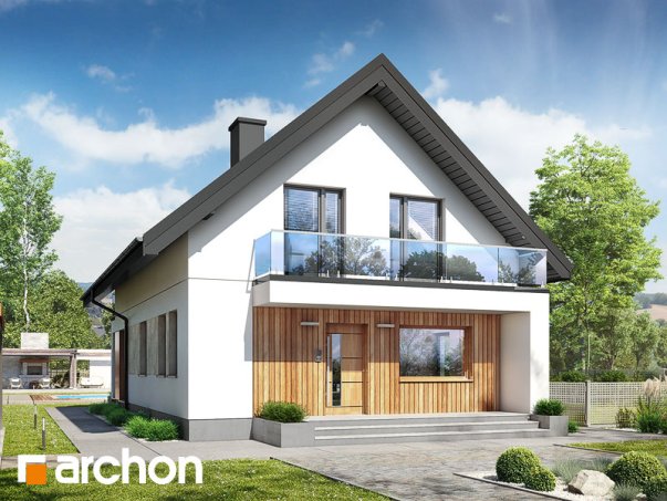 Проект дома Дом в сон-траве 6 - 1 С мансардным этажом дома в Украине