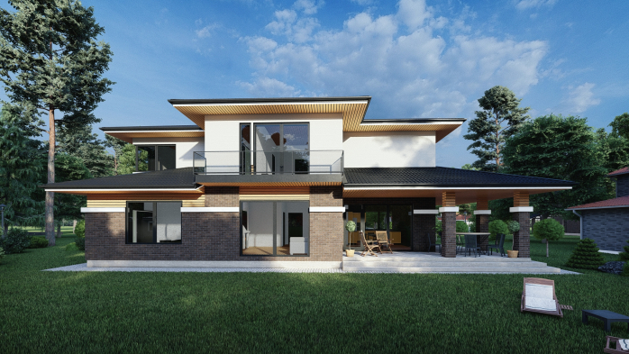 Проєкт будинку DBT 380 - Двоповерхові дома в Україні