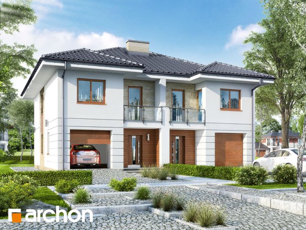 Проект дома Вилла Амелия (Р2) вер.2 - 1 Двухэтажные дома в Украине