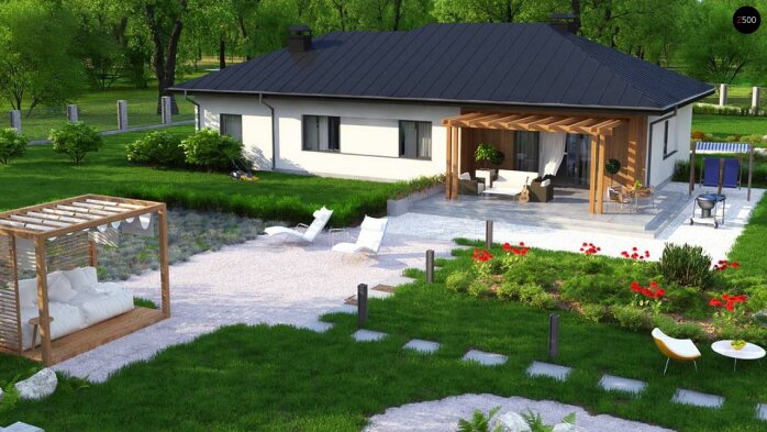 Проект дома U176 GP - 2 Одноэтажные дома в Украине