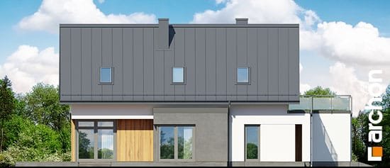 Проект дома Дом под хикорой - 5 С мансардным этажом дома в Украине