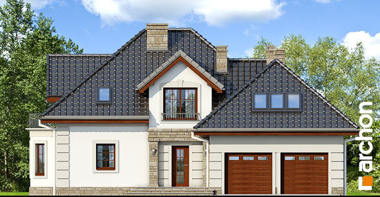 Проєкт будинку Будинок в нектаринах 3 вер.2 - З мансардним поверхом дома в Україні