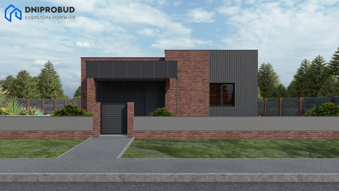 Проект дома DB 28 - 3 Одноэтажные дома в Украине