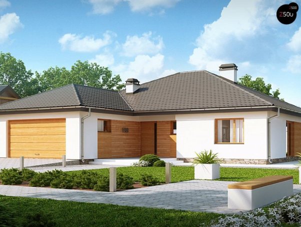 Проект дома U199 v1 - 1 Одноэтажные дома в Украине