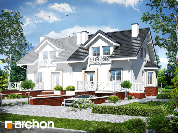 Проєкт будинку Будинок в ясменнику вер.2 - З мансардним поверхом дома в Україні