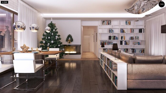 Проект дома Ux45 - 25 Двухэтажные дома в Украине