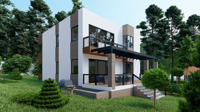 Проєкт будинку DBT 358 - Двоповерхові дома в Україні