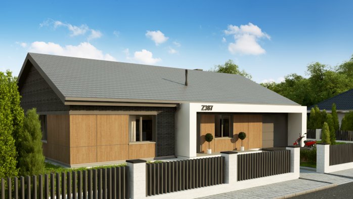 Проєкт будинку U387 v1 - Одноповерхові дома в Україні