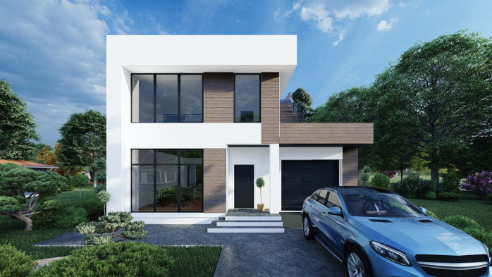 Проект дома DBT 393 - 2 Двухэтажные дома в Украине