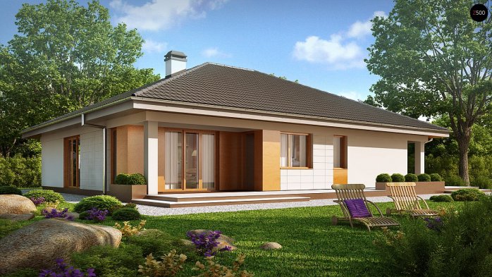 Проєкт будинку U209 - Одноповерхові дома в Україні