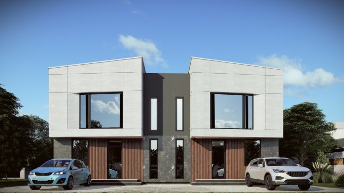 Проект дома DBT 656 - 4 Двухэтажные дома в Украине