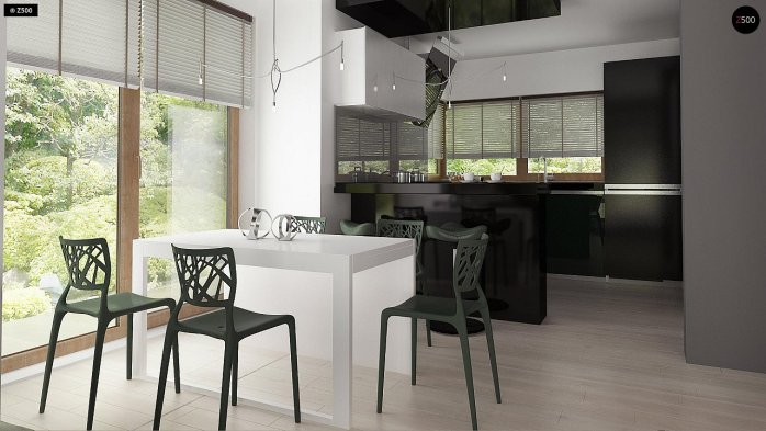 Проект дома U245 - 7 С мансардным этажом дома в Украине