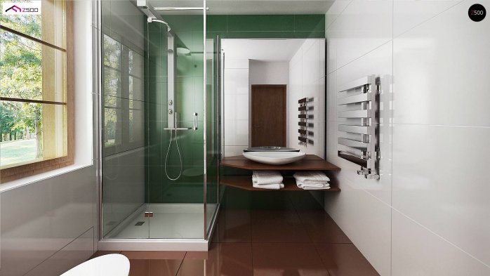 Проект дома U30 L bl - 10 С мансардным этажом дома в Украине