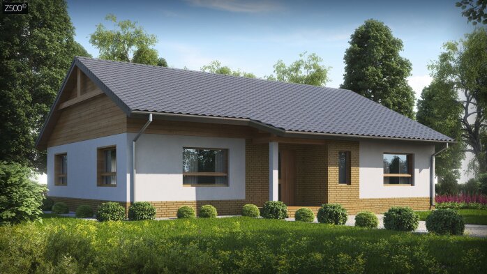 Проєкт будинку U41 plus - Одноповерхові дома в Україні