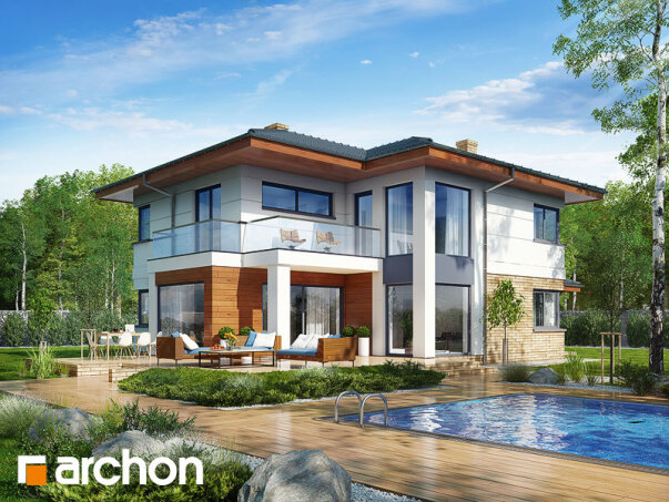 Проект дома Вилла Оливия 2 - 1 Двухэтажные дома в Украине