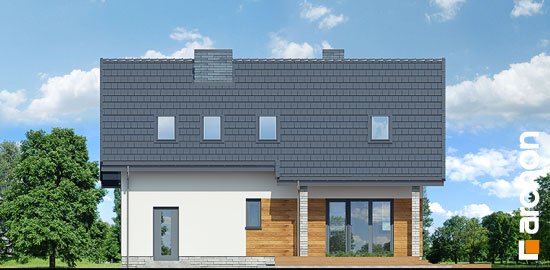 Проект дома Дом в журавках (A) - 6 С мансардным этажом дома в Украине