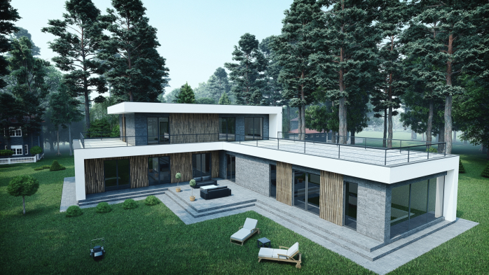 Проект дома DBT 237 - 1 Двухэтажные дома в Украине