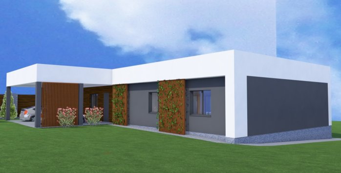 Проект дома Db 9 - 2 Одноэтажные дома в Украине