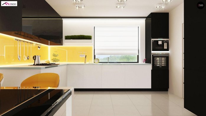 Проєкт будинку U98 L GP - З мансардним поверхом дома в Україні