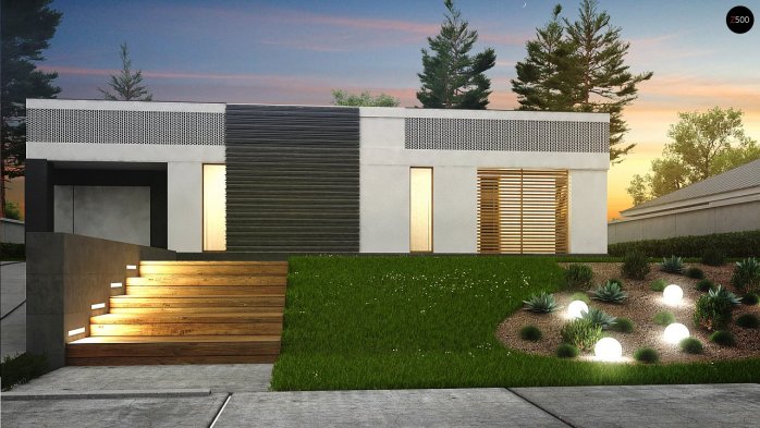 Проєкт будинку Ux119 - Одноповерхові дома в Україні