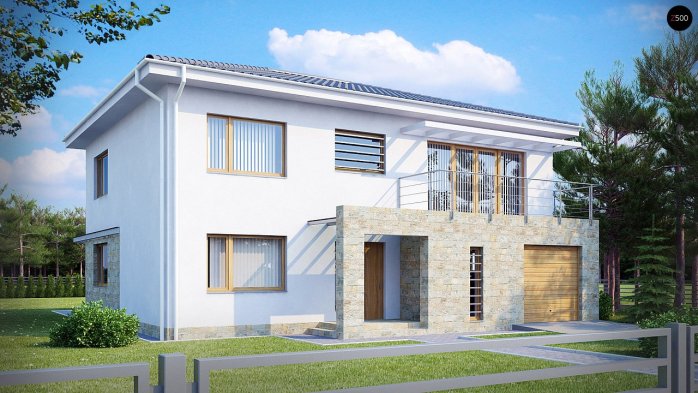 Проект дома Ux4 - 1 Двухэтажные дома в Украине