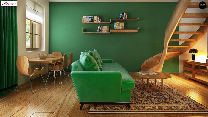 Проект дома U30 L bl - 9 С мансардным этажом дома в Украине