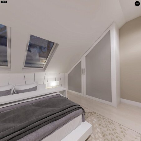 Проєкт будинку U102 - З мансардним поверхом дома в Україні