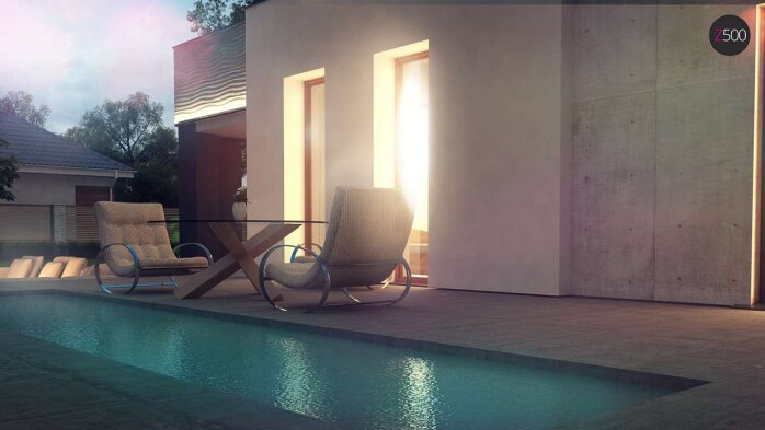 Проєкт будинку Ux56 - Одноповерхові дома в Україні