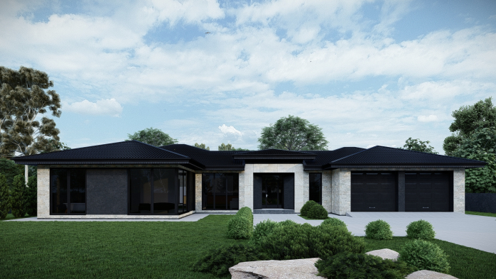 Проєкт будинку DBT 563 - Одноповерхові дома в Україні