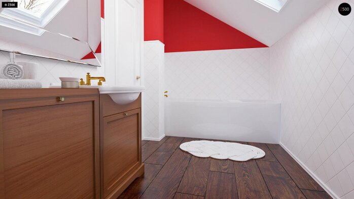 Проект дома U177 - 12 С мансардным этажом дома в Украине