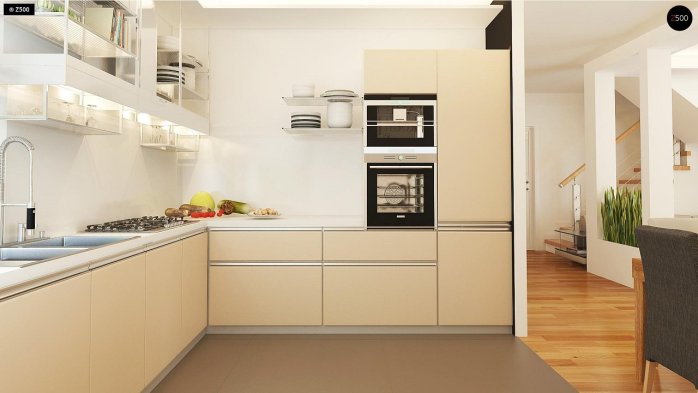 Проєкт будинку U210 - З мансардним поверхом дома в Україні