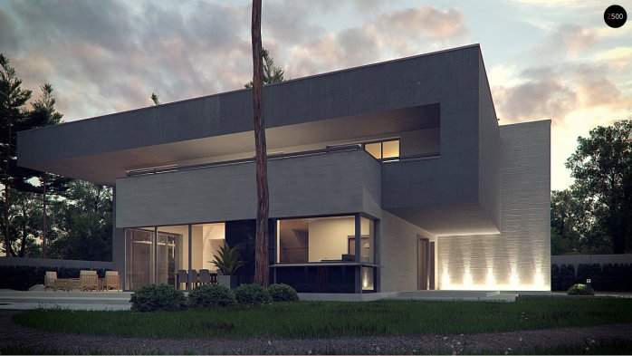 Проєкт будинку Ux127 - Двоповерхові дома в Україні