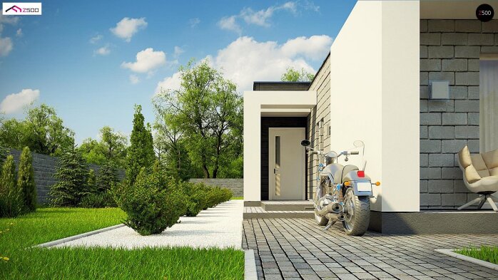 Проєкт будинку Ux69 - Одноповерхові дома в Україні