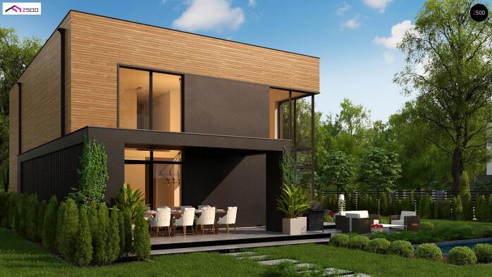Проєкт будинку Ux93 - Двоповерхові дома в Україні