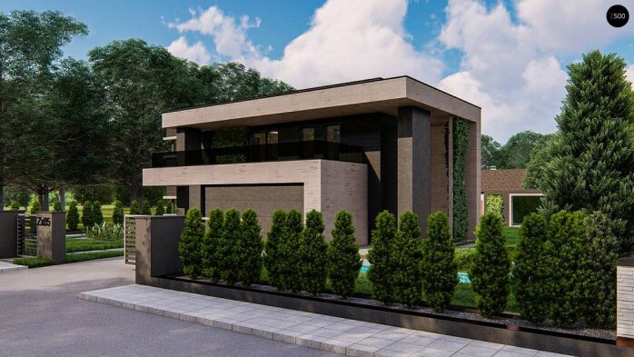 Проєкт будинку Ux85 - Двоповерхові дома в Україні