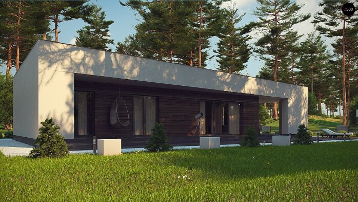 Проєкт будинку Ux80 - Одноповерхові дома в Україні