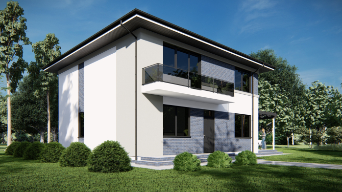 Проєкт будинку DBT 523 - Двоповерхові дома в Україні