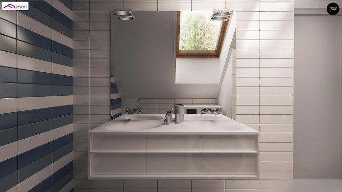 Проєкт будинку U217 - З мансардним поверхом дома в Україні