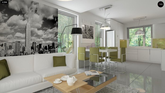 Проєкт будинку U269 - З мансардним поверхом дома в Україні