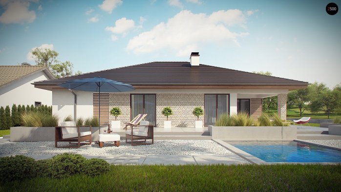 Проєкт будинку U301 - Одноповерхові дома в Україні