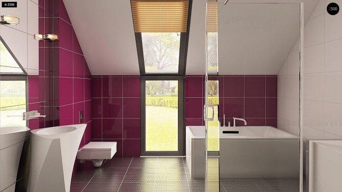 Проект дома U290 - 9 С мансардным этажом дома в Украине