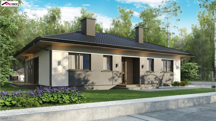 Проект дома U368 D S - 7 Одноэтажные дома в Украине