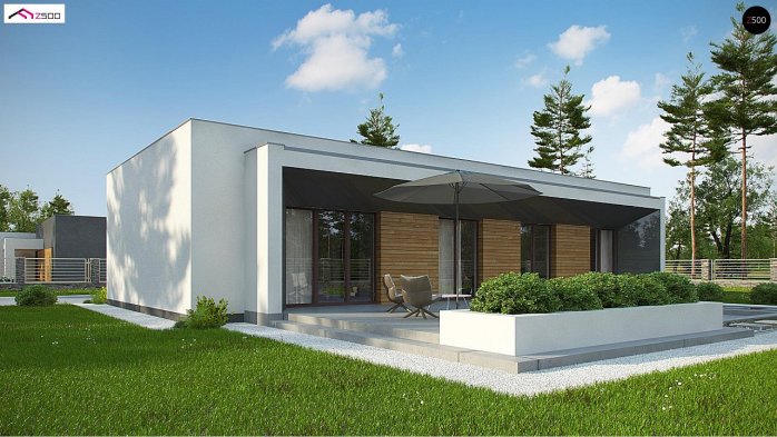 Проєкт будинку Ux135 - Одноповерхові дома в Україні