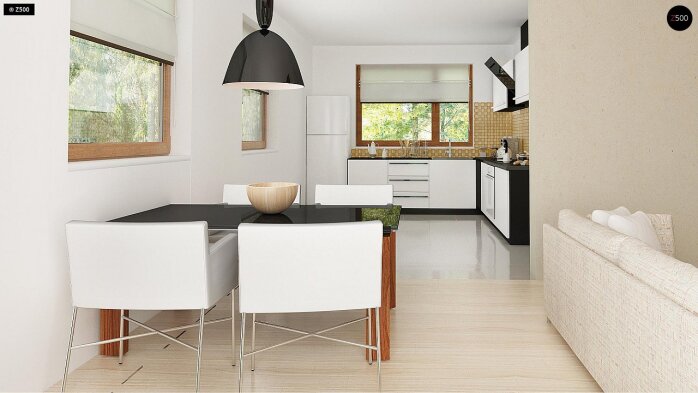 Проект дома U183 - 7 С мансардным этажом дома в Украине