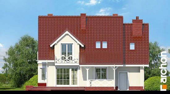 Проект дома Дом в тамарисках 4 вер.2 - 6 С мансардным этажом дома в Украине