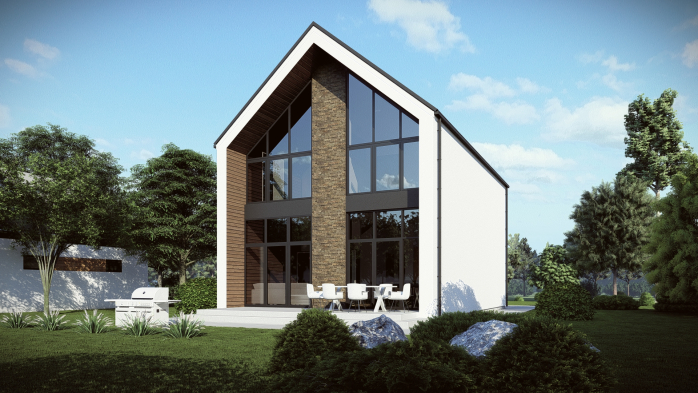 Проект дома DBT 666 - 6 Двухэтажные дома в Украине