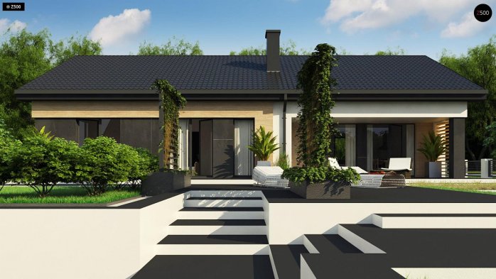 Проєкт будинку U349 - Одноповерхові дома в Україні