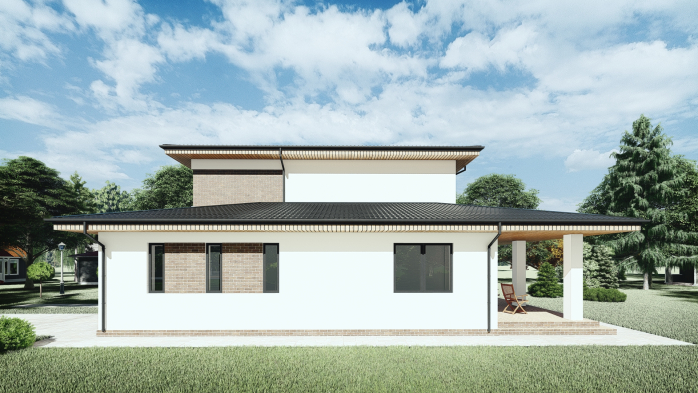 Проєкт будинку DBT 290 - Двоповерхові дома в Україні