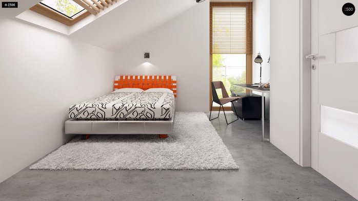 Проєкт будинку U264 - З мансардним поверхом дома в Україні