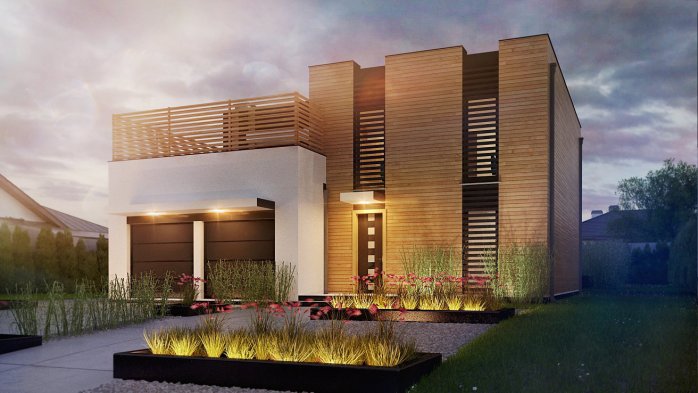 Проєкт будинку Ux120 v1 - Двоповерхові дома в Україні